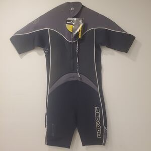 Sea Doo Sandsea Springsuit Wetsuit 2mm Neoprene Men's Shorty XL Charcoal
